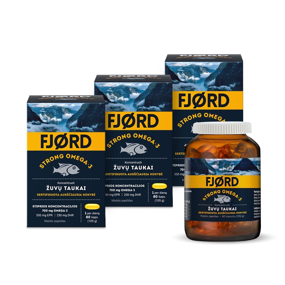 Kodėl verta vartoti žuvų taukus su išskirtinai dideliu kiekiu omega-3?