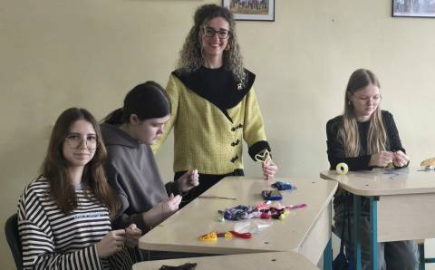 Kaziuko turgaus šurmulys Kietaviškių progimnazijoje