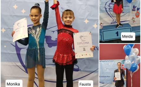 Sėkmingi dailiojo čiuožimo sportininkų pasirodymai – iškovotos 9 taurės
