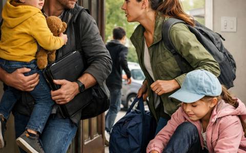 ŠEIMOS EVAKUACIJOS PRATYBOS: 5 MINUTĖS