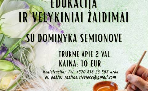 Margučių marginimo edukacija