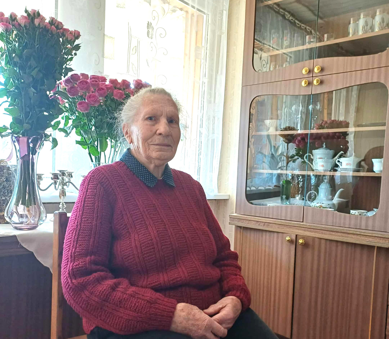 90 METŲ SUKAKTĮ ŠVENČIA JAGĖLONIETĖ ANTANINA PILIPAVIČIENĖ