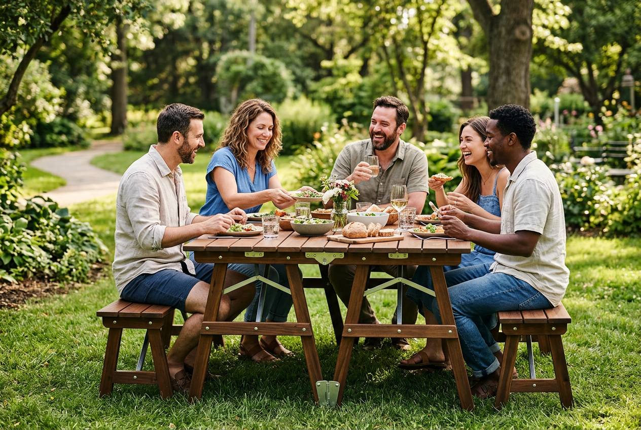 7 privalumai, kodėl verta rinktis sulankstomus lauko stalus