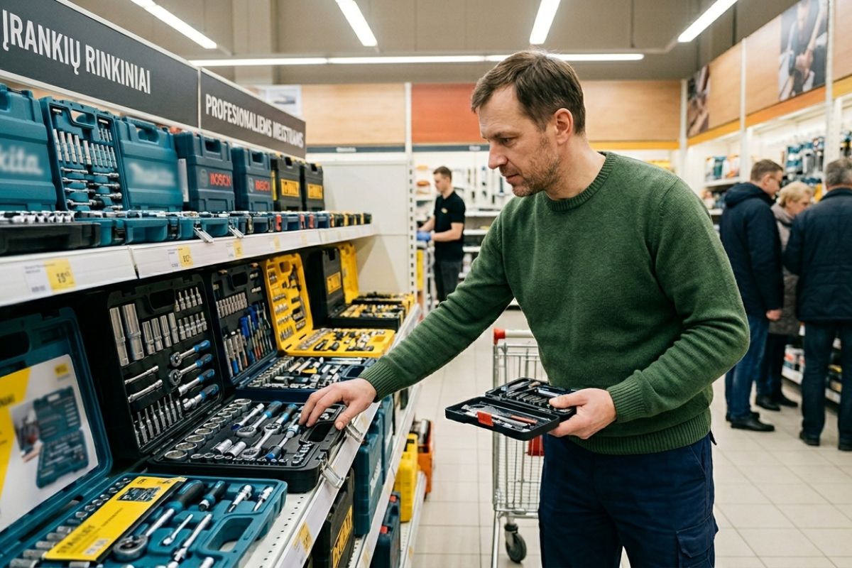 Kodėl kokybiškų įrankių rinkinius meistrams verta pirkti tik pasirodžius naujam akcijų leidiniui?