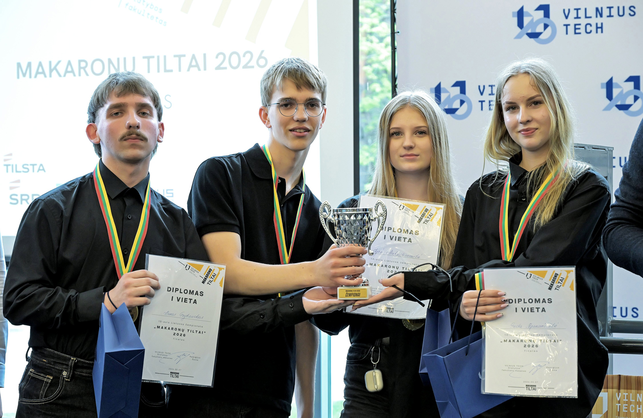 Vievio gimnazija neužleidžia nugalėtojų pozicijos –jau penktą kartą iš eilės pagerina čempionato „Makaronų tiltai“ rekordą