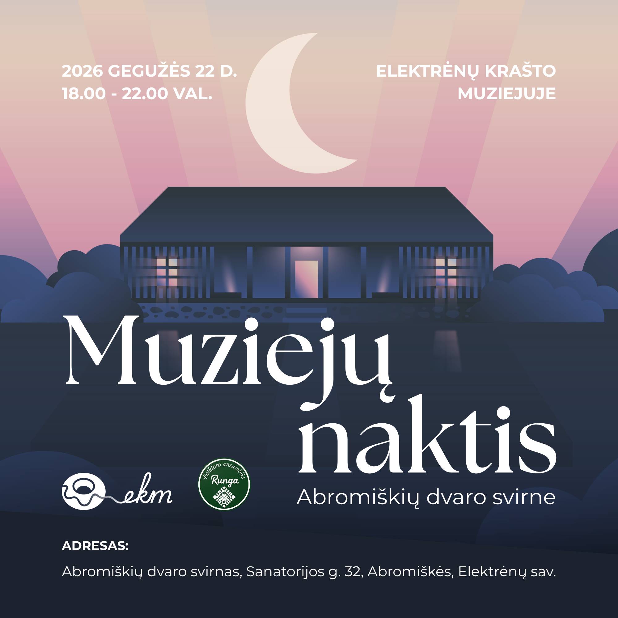 MUZIEJŲ NAKTIS 2026 Abromiškių dvaro svirne!