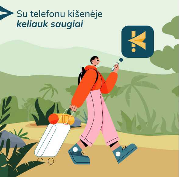 Keliauti saugiai – paprasčiau, nei atrodo: ką svarbu žinoti apie programėlę „Keliauk saugiai“