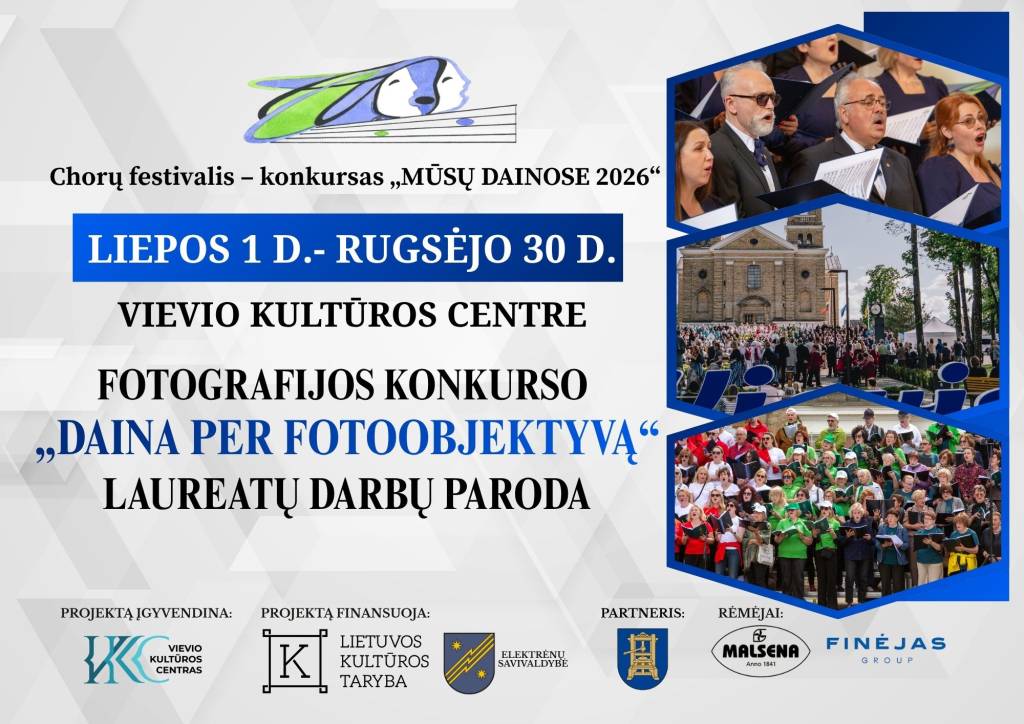 FOTOGRAFIJOS KONKURSAS – PARODA „DAINA PER FOTO OBJEKTYVĄ“