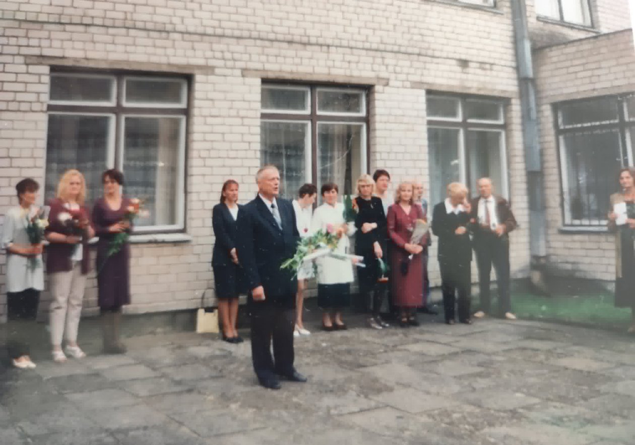 Rugsėjo 1-oji. Kalba direktorius A. Lukošius