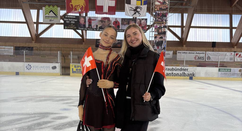 Elektrėnų sportininkė tobulino meistriškumą tarptautinėje dailiojo čiuožimo stovykloje Šveicarijoje