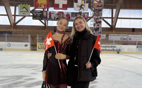 Elektrėnų sportininkė tobulino meistriškumą tarptautinėje dailiojo čiuožimo stovykloje Šveicarijoje