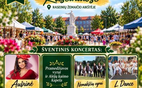 Spalio 10 d. Raseinių Žemaičio aikštėje vyks „VERSLO DIENA RASEINIUOSE“!